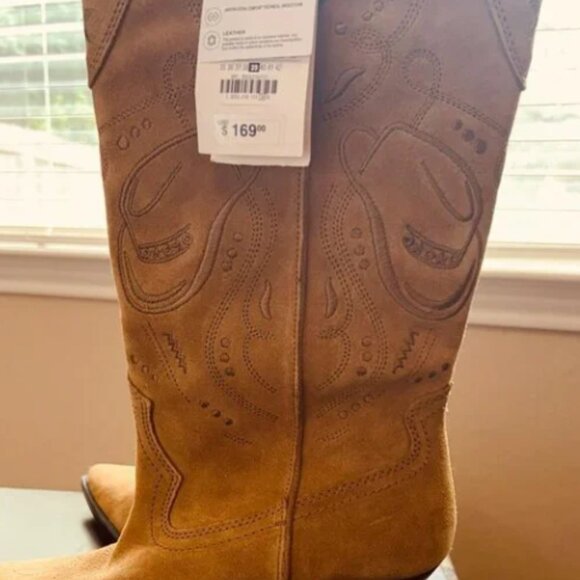 Zara Suede cowboy boots - Picture 4 of 7